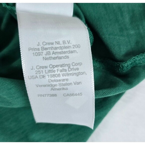 Madewell Slim Shrunken Tee Green XXS 100% Cotton Essential Lightweight Crew - Picture 8 of 12